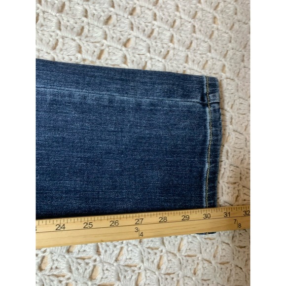 Judy Blue Jeans Women Size 5/27 Blue Denim Straight Fit W28 L30 Stretch - Picture 6 of 11